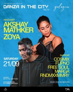 Danza In The City Vol. 112 – AKSHAY MATHKER / ZOYA – 21 SEPTEMBER